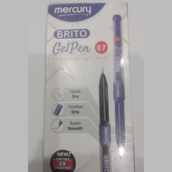 Gel Pen 0.7 Color Blue and Black 12 Pcs Box